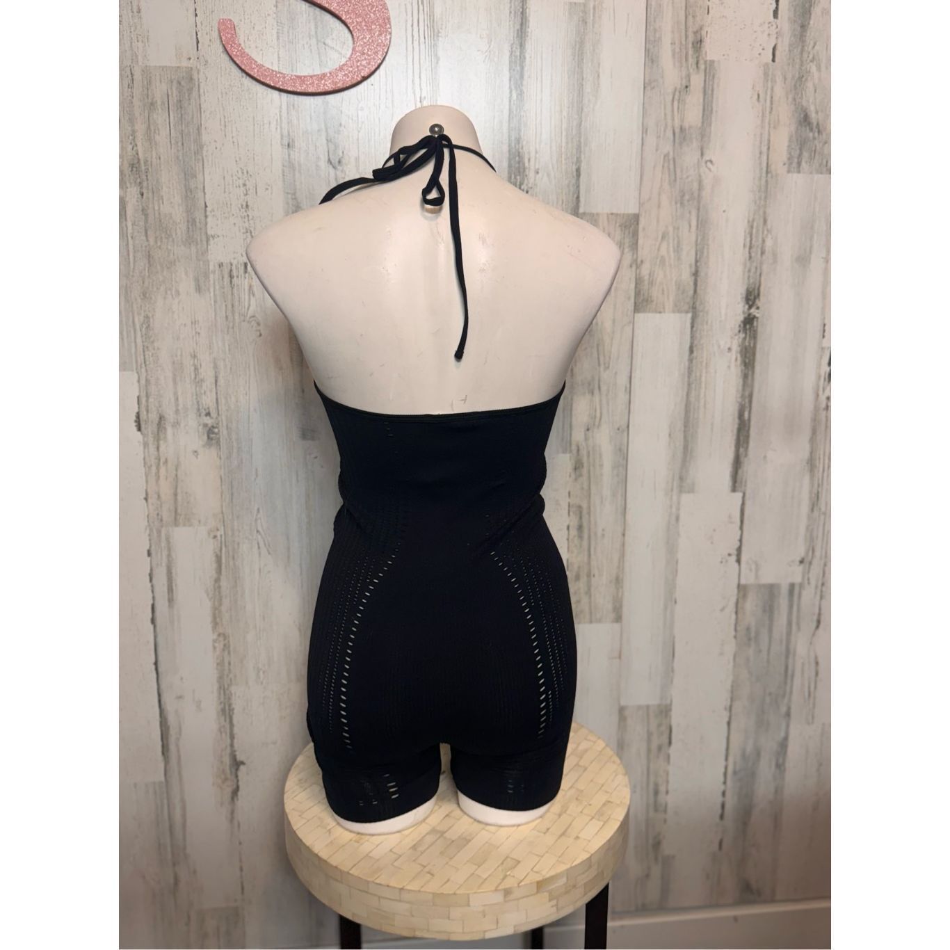 Zara Zara Limitless Contour Black Halter Romper XS-S Size US 26 / EU 42 - 3 Thumbnail
