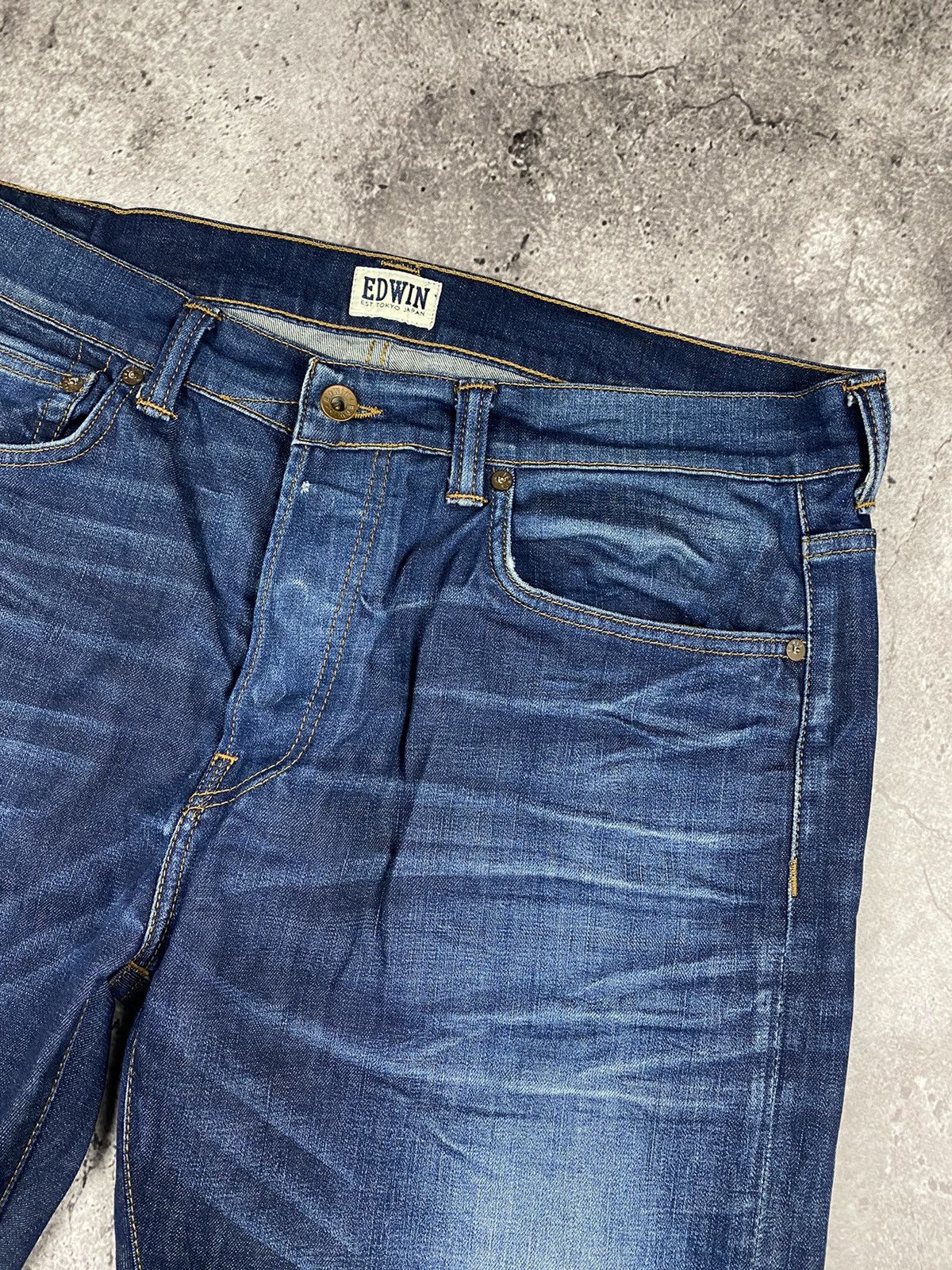 Edwin × Japanese Brand × Vintage vintage Edwin Junya Watanabe Selvage Japanesse denim jeans Size US 36 / EU 52 - 3 Thumbnail