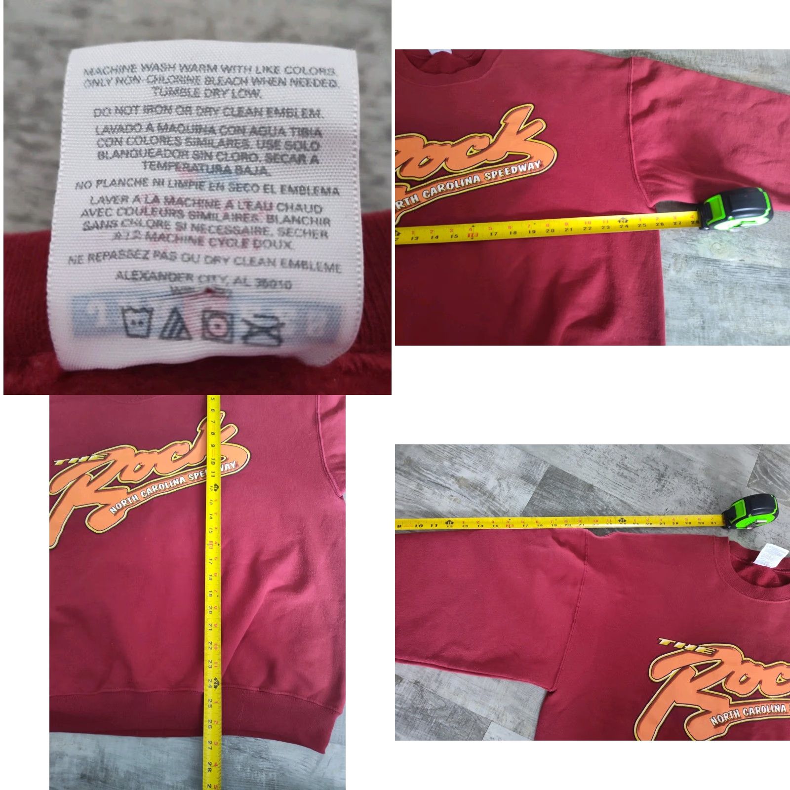 Jerzees VINTAGE Vtg 90s The Rock North Carolina Speedway Crewneck Sweatshirt Nascar Racing XL Size US XL / EU 56 / 4 - 8 Thumbnail