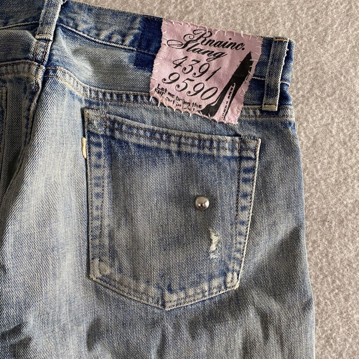 If Six Was Nine × Japanese Brand Rnainc Slang Distressed Sashiko Denim w32 Size US 32 / EU 48 - 9 Thumbnail
