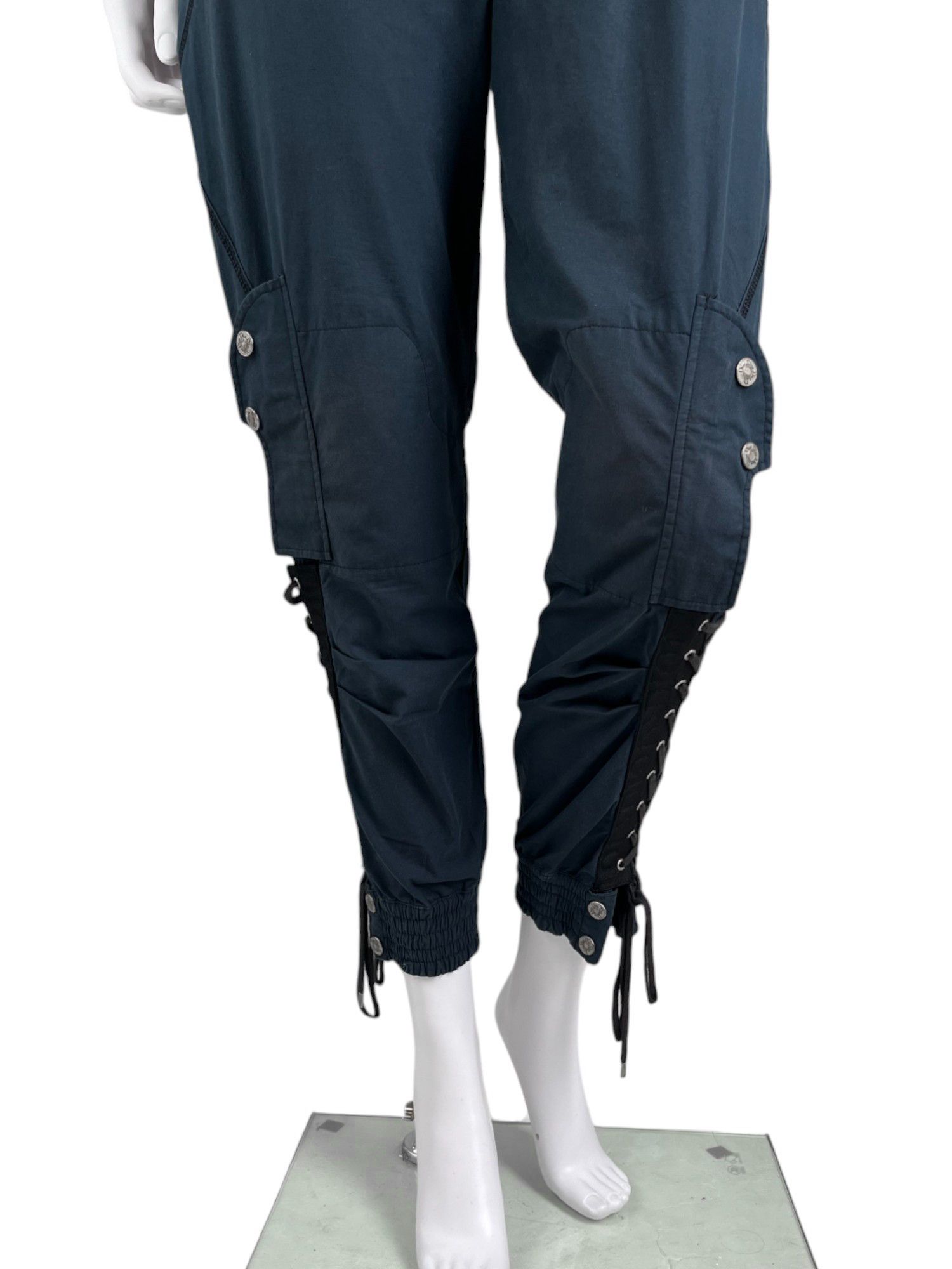 Dior by John Galliano S/S 2004 Bondage Blue Star Pants Size 28" / US 6 / IT 42 - 4 Thumbnail