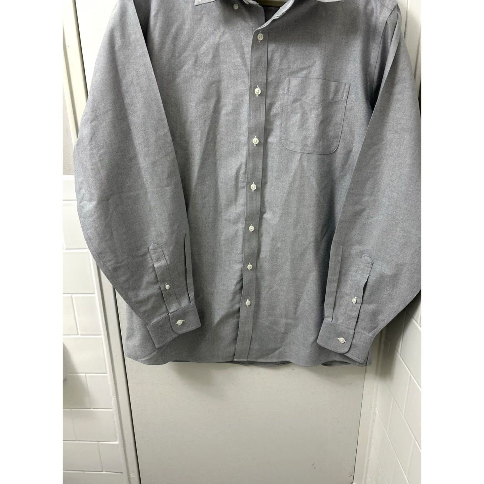 CLOT LL Bean Oxford Cloth Shirt Mens 16 36 Gray Button Down Traditional Fit Shirts Mens 16 Gray 100% Cotton Classic Vintage: No Size US L / EU 52-54 / 3 - 3 Thumbnail