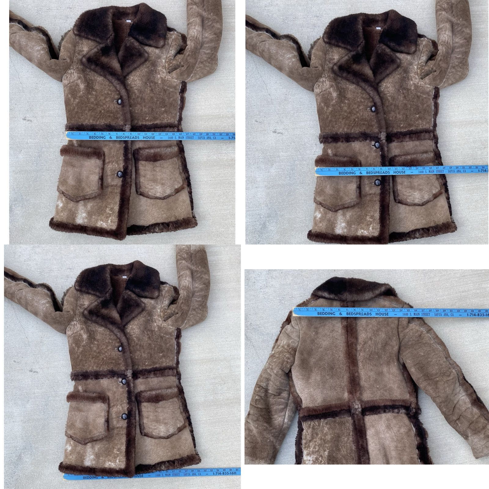Vintage VINTAGE Womens Coat Leather Brown Shearling Wool Lining 6 Cowgirl Outdoor Casual Travel Shirt/Coat (depending) Size M / US 6-8 / IT 42-44 - 10 Thumbnail