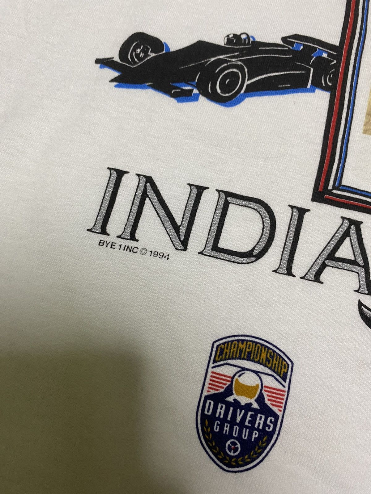 Vintage Vintage 90’s Indianapolis 500 Johnny Rutherford Champion Tee Size US L / EU 52-54 / 3 - 3 Thumbnail