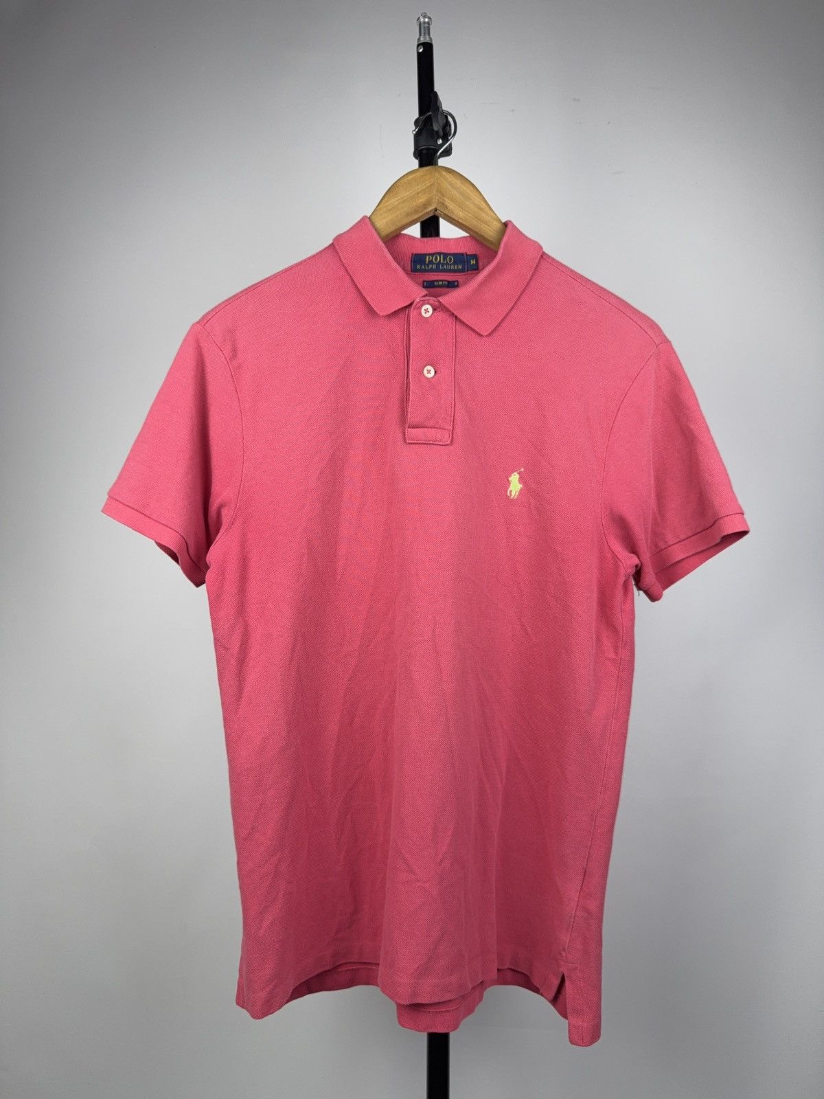 Polo Ralph Lauren 90s Retro Luxury 90s Polo Ralph Lauren Red Polo Shirt 🐎 Size US M / EU 48-50 / 2 - 1 Thumbnail