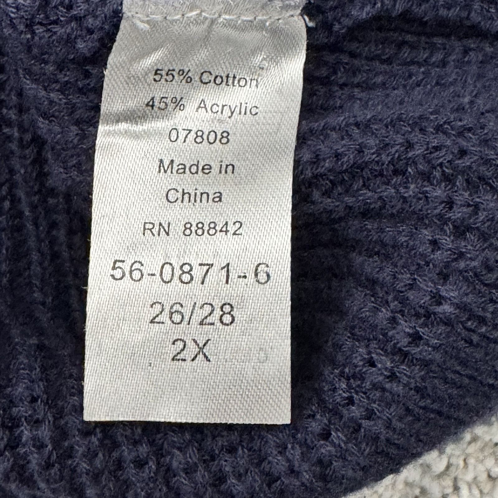 Other Woman Within Top Womens 2X Plus Preppy Ribbed Knit Layering Size XXL / US 16-18 / IT 52-54 - 5 Thumbnail