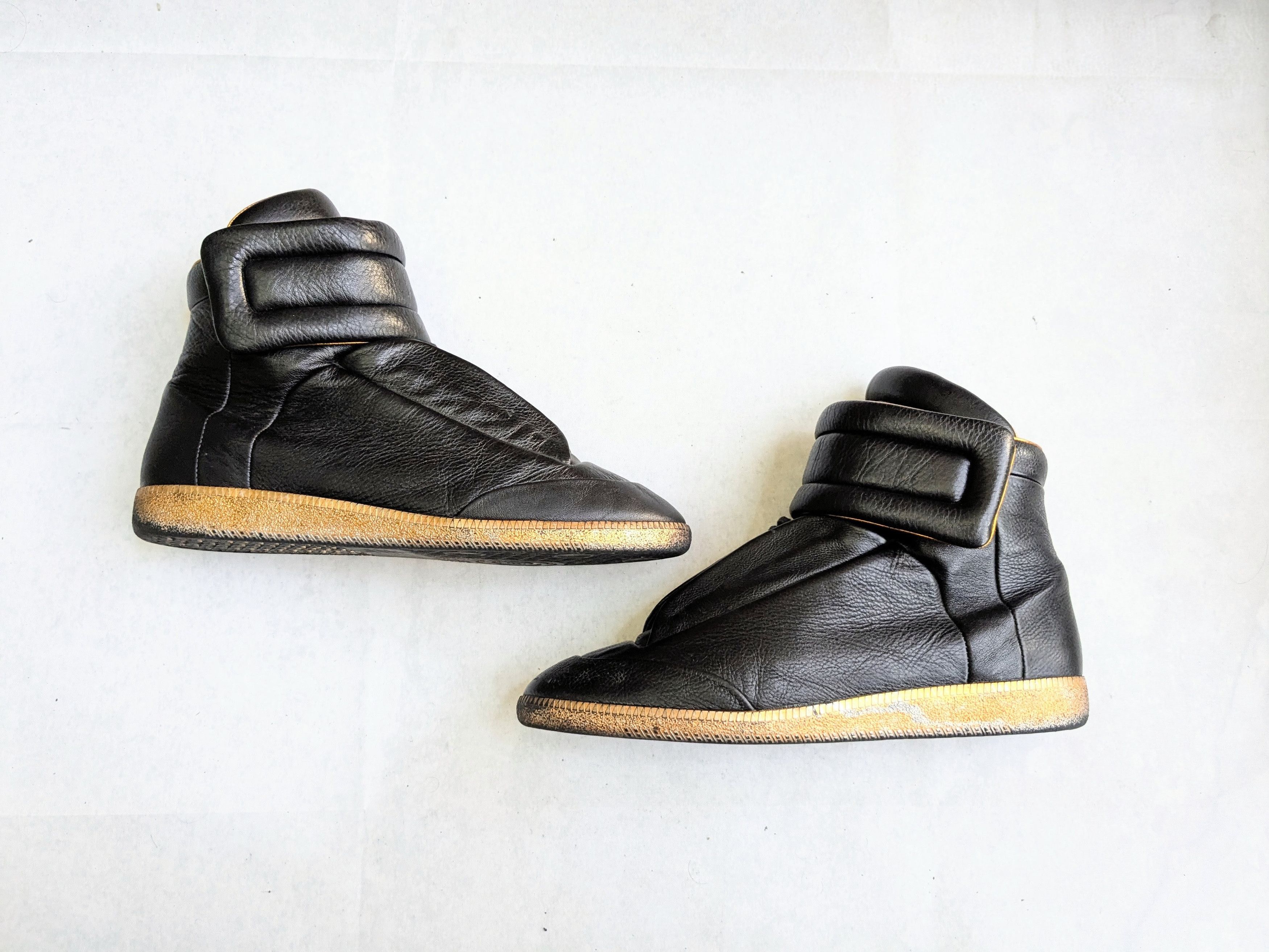 Maison Margiela Maison Margiela Future Black 11 44 High Tops Leather Size US 11 / EU 44 - 1 Thumbnail