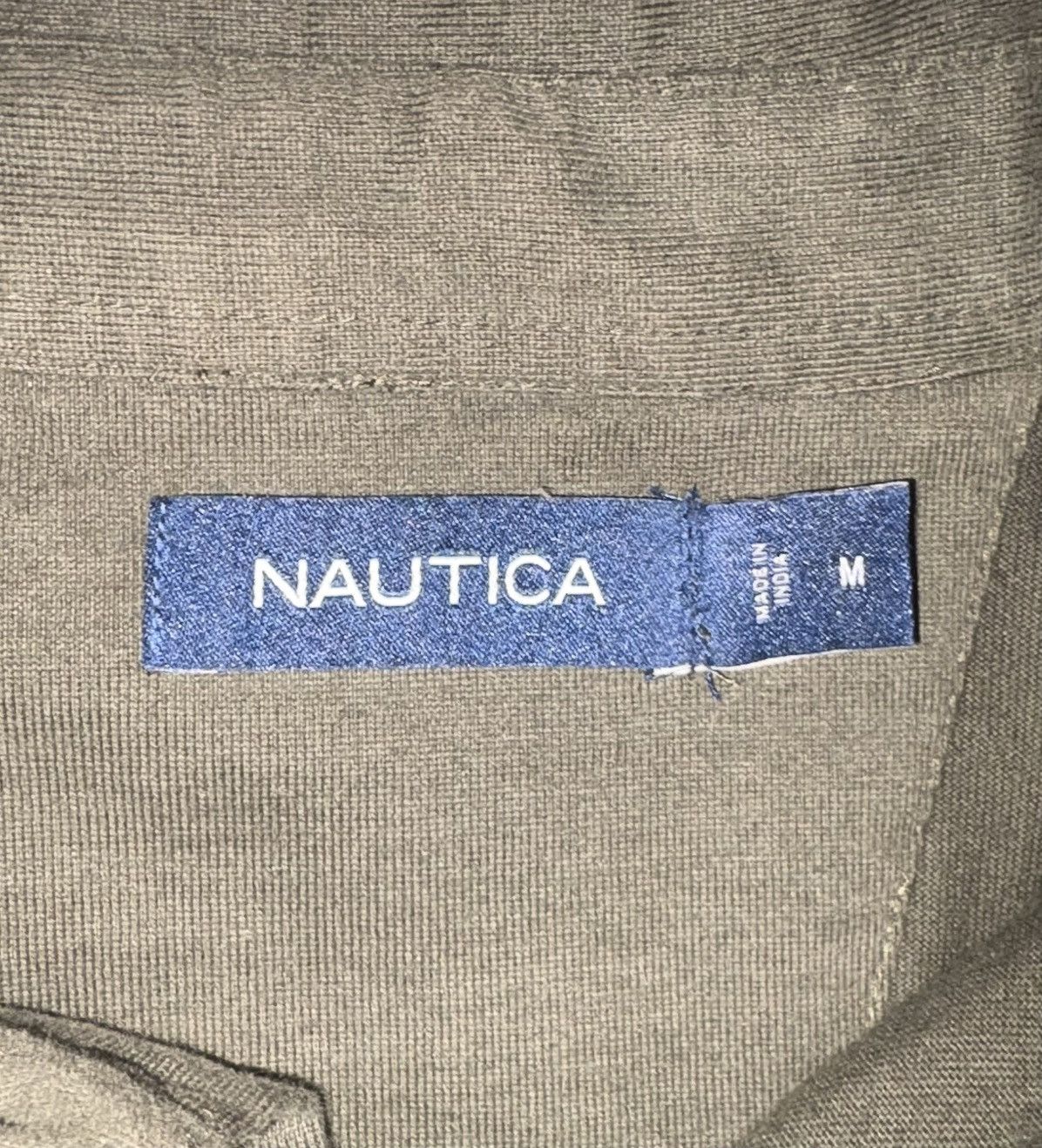Nautica Nautica Men’s Forest Green Woven Shirt Sz Medium Size US M / EU 48-50 / 2 - 3 Thumbnail
