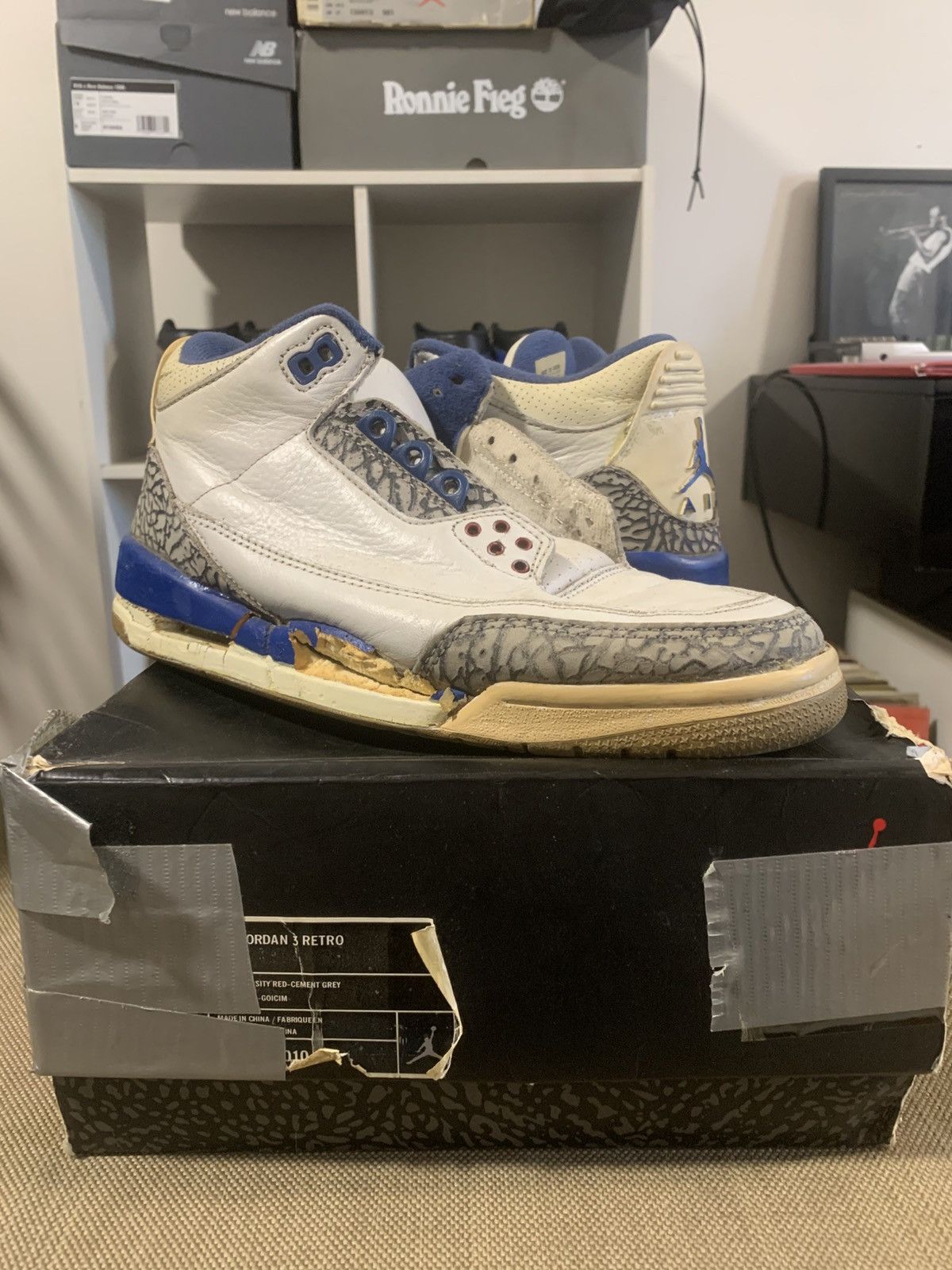 Jordan Brand 2001 Nike Air Jordan True Blue 3 III Size 8.5 WITH DONOR Size US 8.5 / EU 41-42 - 1 Thumbnail