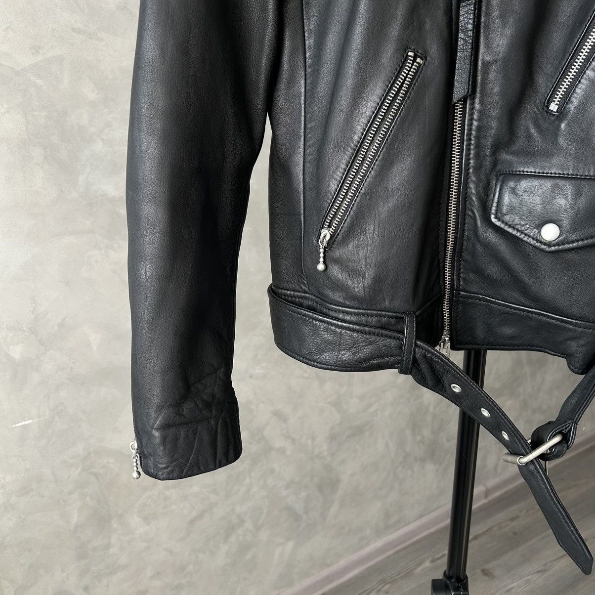 Allsaints 🔥Allsaints Leather Torrance Biker Jacket Size US M / EU 48-50 / 2 - 10 Thumbnail