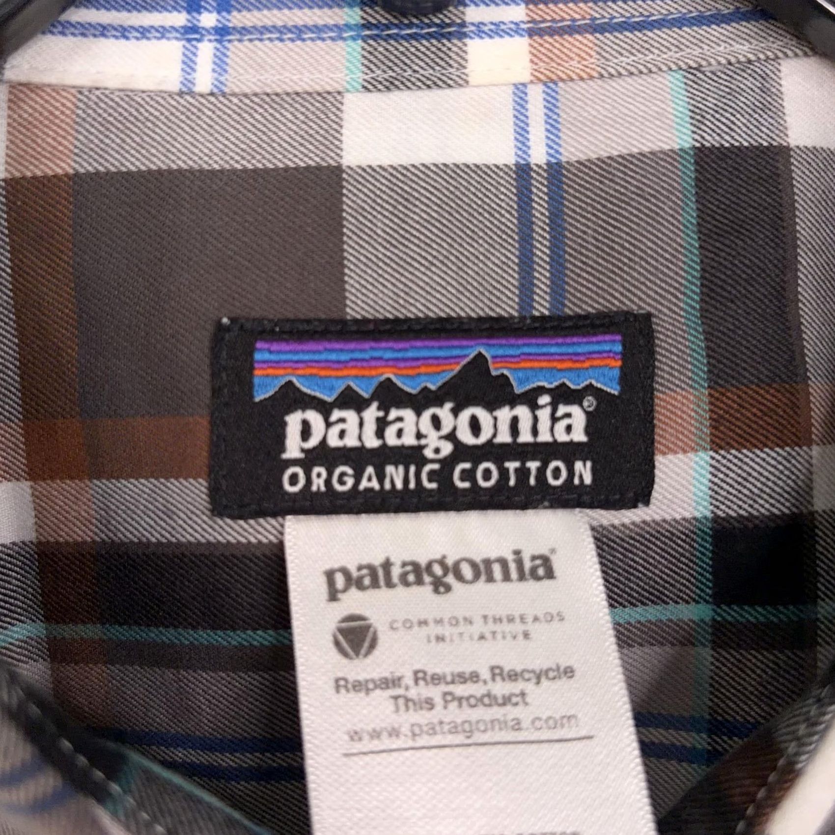 Patagonia Patagonia Shirt Mens XL Brown Plaid Organic Cotton Long Sleeve Button-Up Outdoors Gorp Size US XL / EU 56 / 4 - 4 Thumbnail