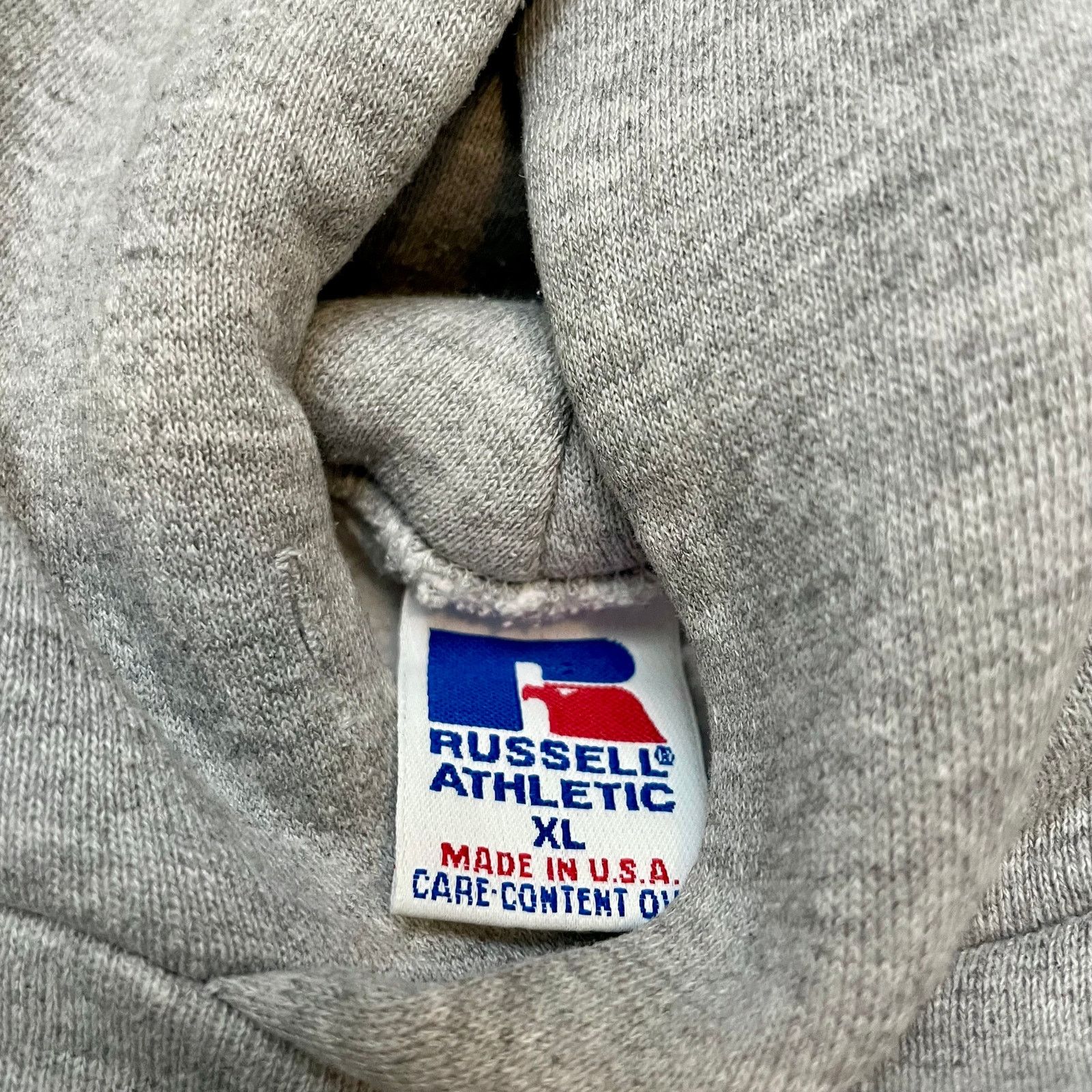 Russell Athletic Vtg Russell Athletic Cropped Hoodie - Size XL Size XL / US 12-14 / IT 48-50 - 6 Thumbnail