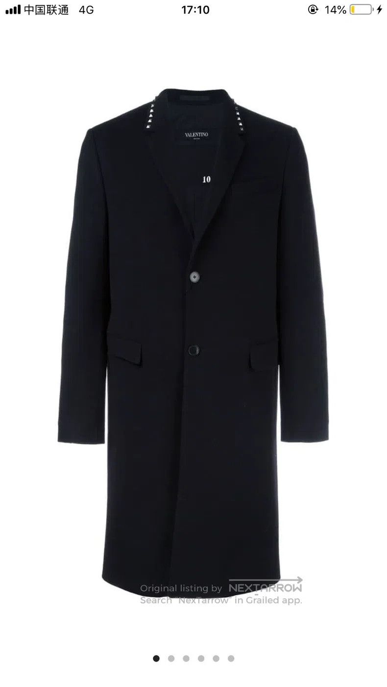 Valentino Valentino Willow nail collar coat Size US M / EU 48-50 / 2 - 9 Thumbnail