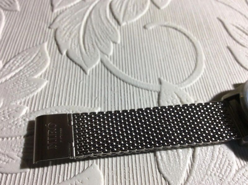 Designer Miro black dial mesh silver stainless steel watch Size ONE SIZE - 5 Thumbnail