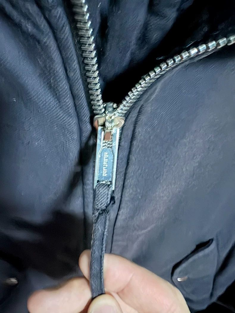 HELMUT LANG Wool bungee bomber jacket