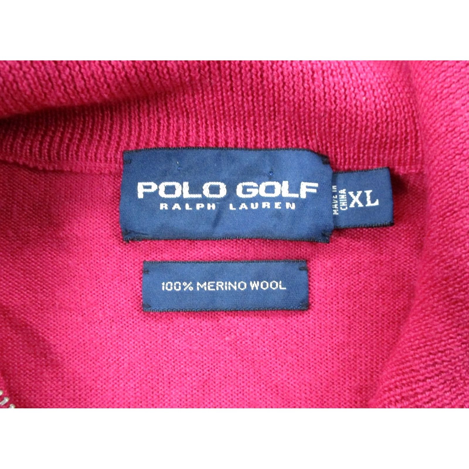 Ralph Lauren Polo Ralph Lauren Golf Vest Jacket Men XL Pink Merino Wool Sweater Sports Active Size US XL / EU 56 / 4 - 6 Thumbnail