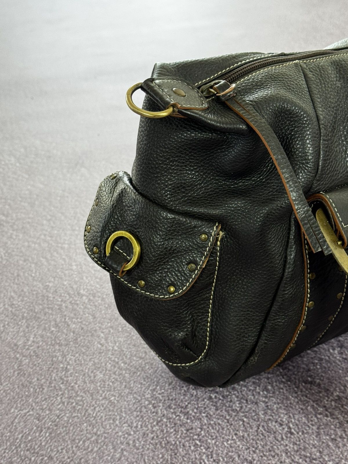 Hysteric Glamour Vintage Grunge Vibe Leather Studded Punk Y2K Bag Size ONE SIZE - 5 Thumbnail