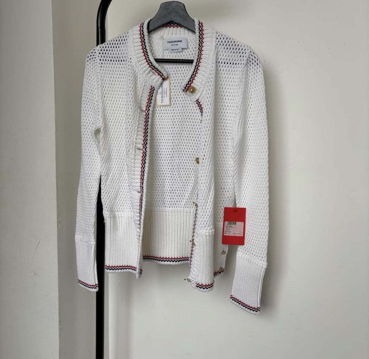Thom Browne Thom Browne Open Knit Cardigan Size US S / EU 44-46 / 1 - 1 Thumbnail