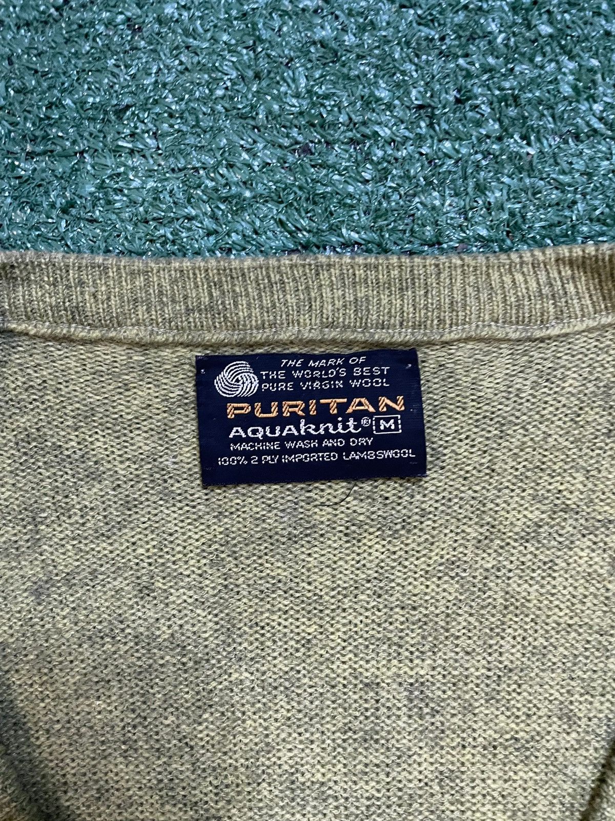 Puritan vintage 1970 Puritan Aquanaut green wool sweater vest Size US M / EU 48-50 / 2 - 3 Thumbnail