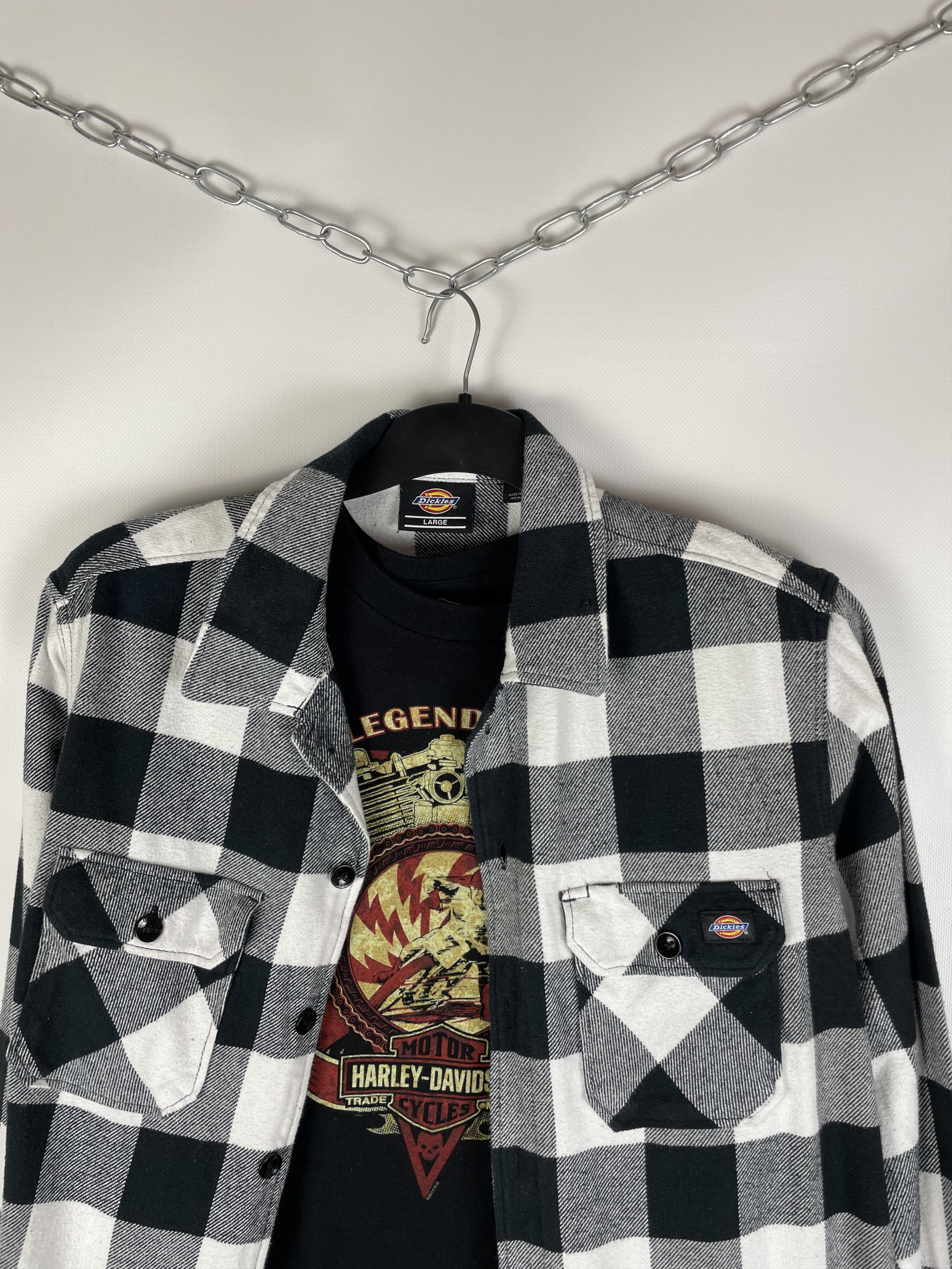Dickies Flannel Dickies Vintage Mens Shirt Size US L / EU 52-54 / 3 - 3 Thumbnail