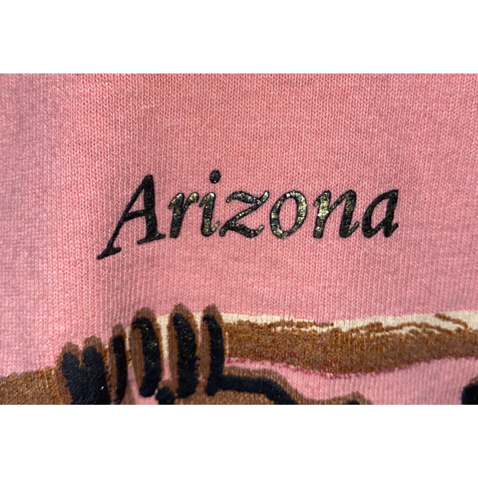 Anvil VINTAGE Anvil Woman's Arizona Short Sleeve T-Shirt M Pink Womens Size M Regular 100% Cotton USA Made Single Stitch Size M / US 6-8 / IT 42-44 - 3 Thumbnail