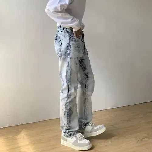 Jean Acid Wash Denim Jeans Size US 28 / EU 44 - 3 Thumbnail