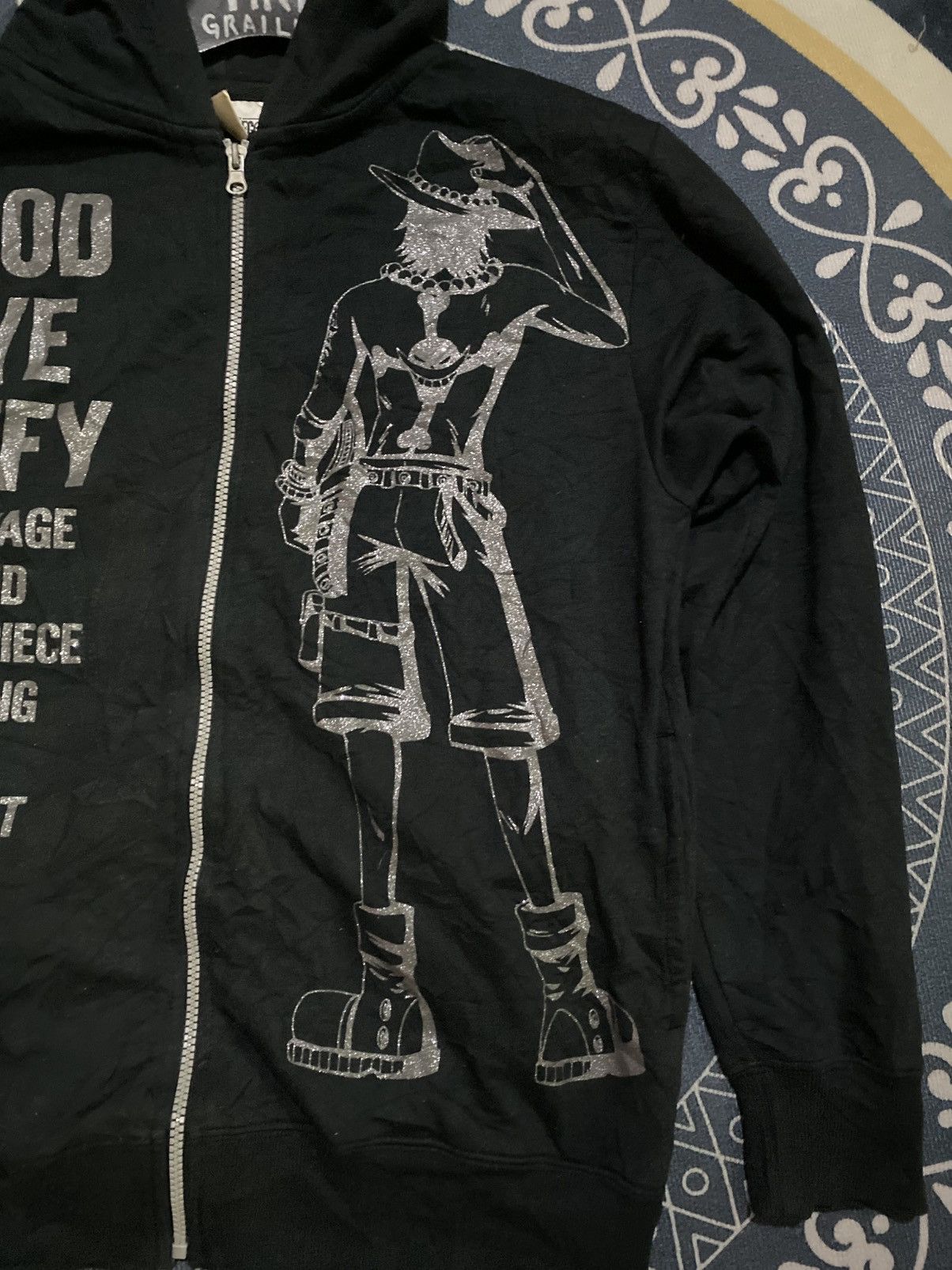 Anime × Japanese Brand One Piece - Portgas D. Ace big whitebeard pirate logos Size US L / EU 52-54 / 3 - 3 Thumbnail