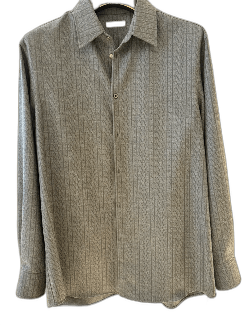 Valentino Valentino Wool Button-Up Shirt Size US M / EU 48-50 / 2 - 1 Thumbnail