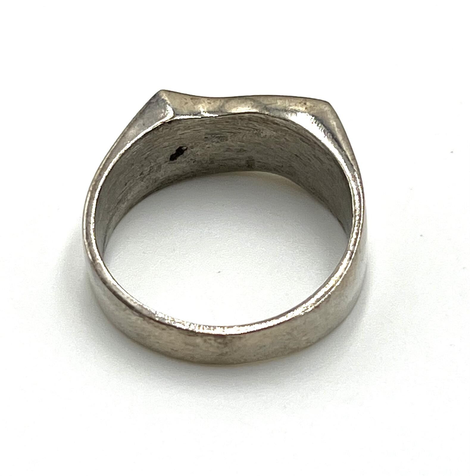Other Argentina Flag Chunky Signet Ring in Sterling Silver Size ONE SIZE - 10 Thumbnail