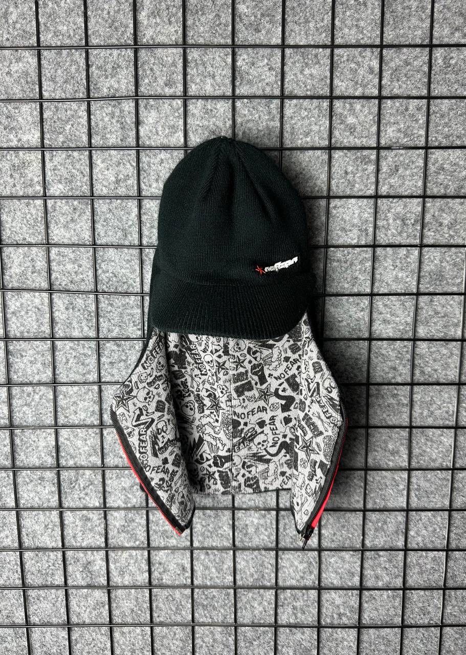 No Fear × Vintage No fear balaclava cap y2k gangster One size Size ONE SIZE - 2 Thumbnail