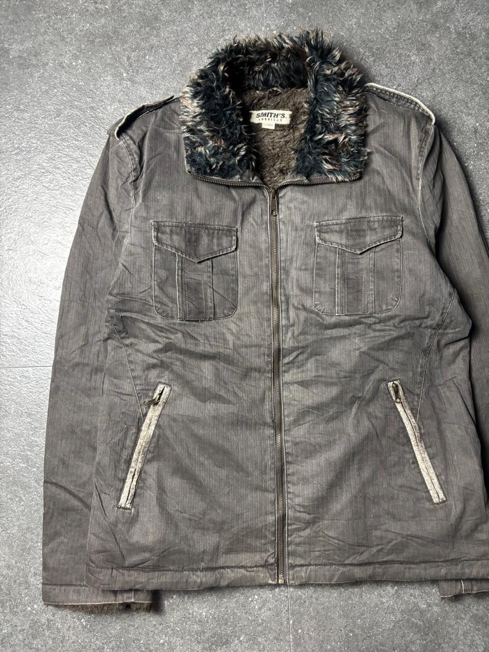 Japanese Brand 2000s Smith's American Fur Sherpa Faded Riders Jacket Size US L / EU 52-54 / 3 - 2 Thumbnail