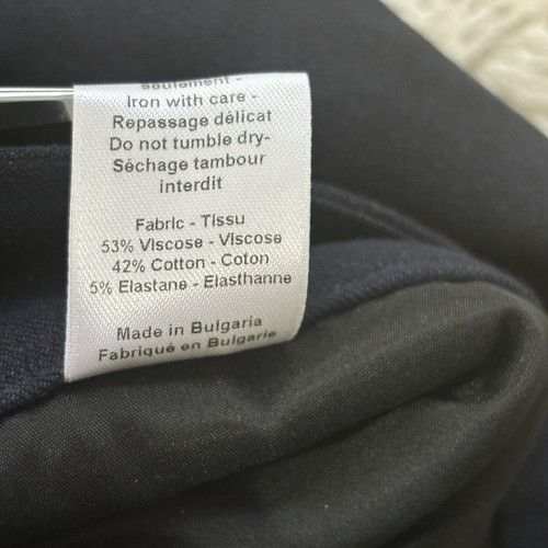 Joseph Ribkoff Joseph $990 High-End Europe Designer Brand Navy Slacks Trous Size 38" / US 16 / IT 52 - 6 Thumbnail
