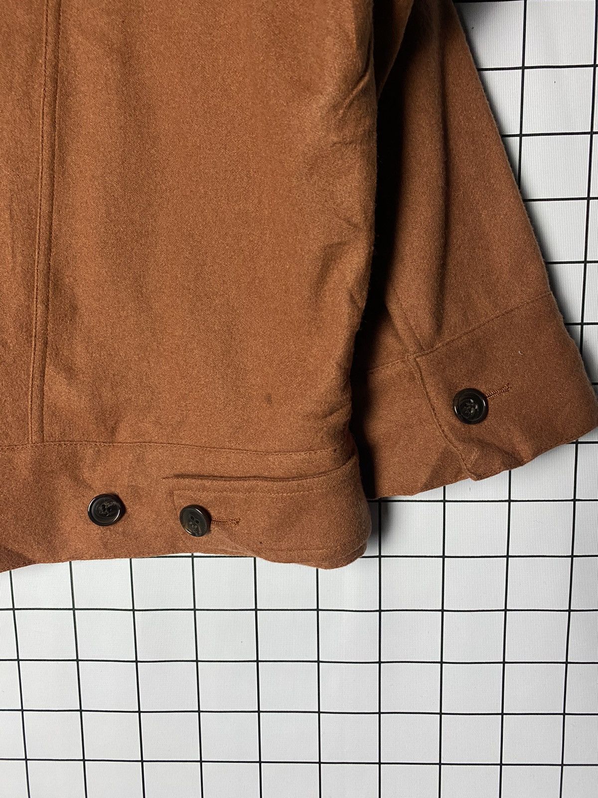 Issey Miyake Zucca by Issey Miyake Brown Button Wool Jacket Size US L / EU 52-54 / 3 - 10 Thumbnail