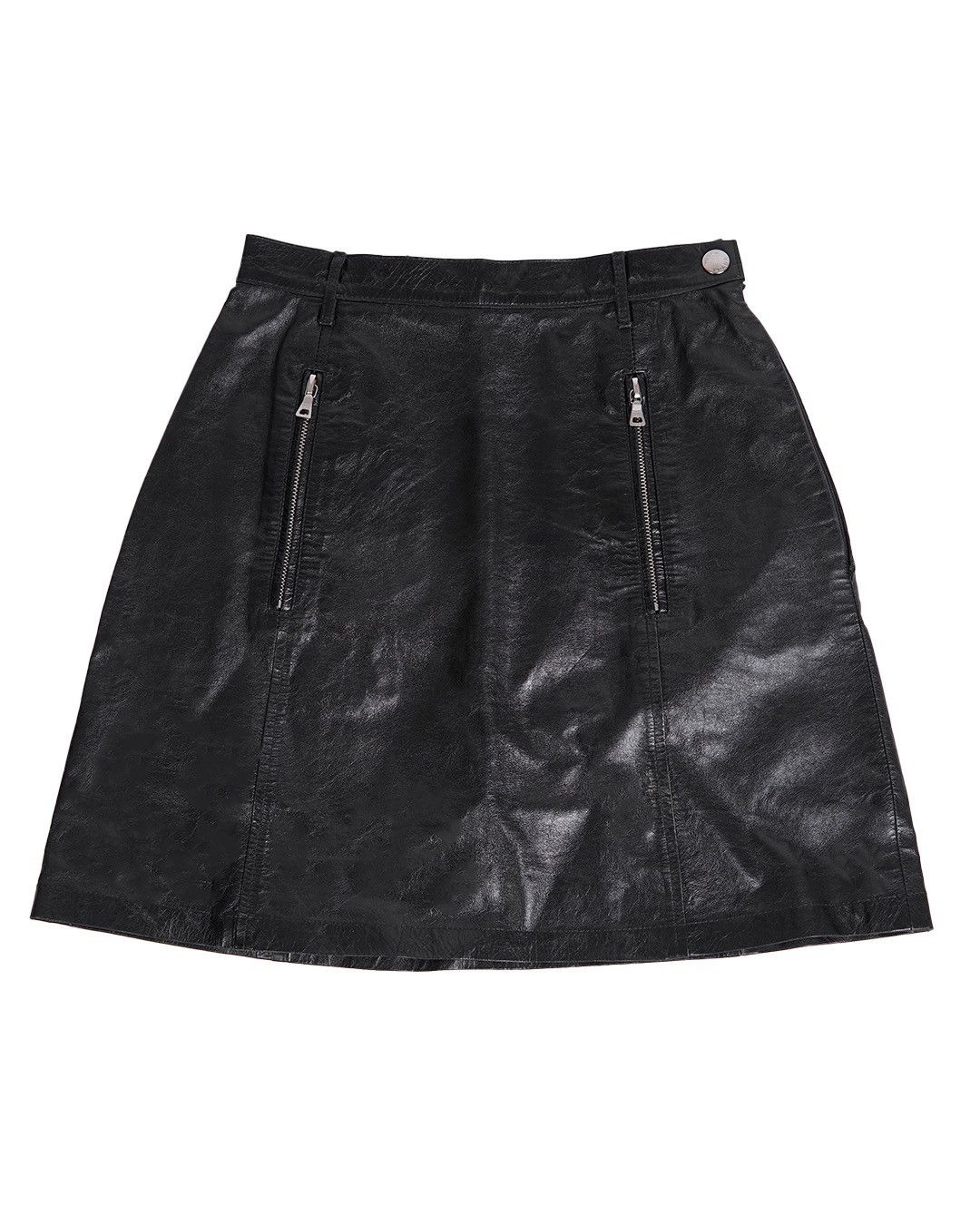 Prada Prada F/W1994 Leather Skirt Size 27" / US 4 / IT 40 - 1 Thumbnail