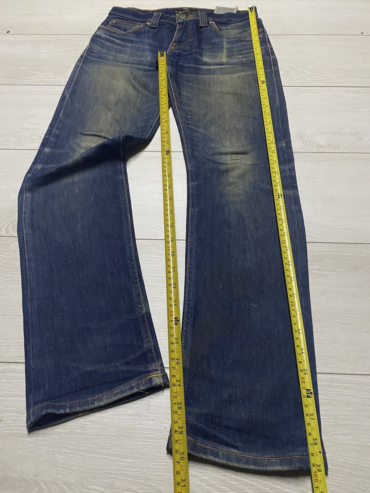 Nudie Jeans Nudie Nj 1495 Mud Wash Distresses Slim Fit Jeans Size US 29 - 18 Thumbnail
