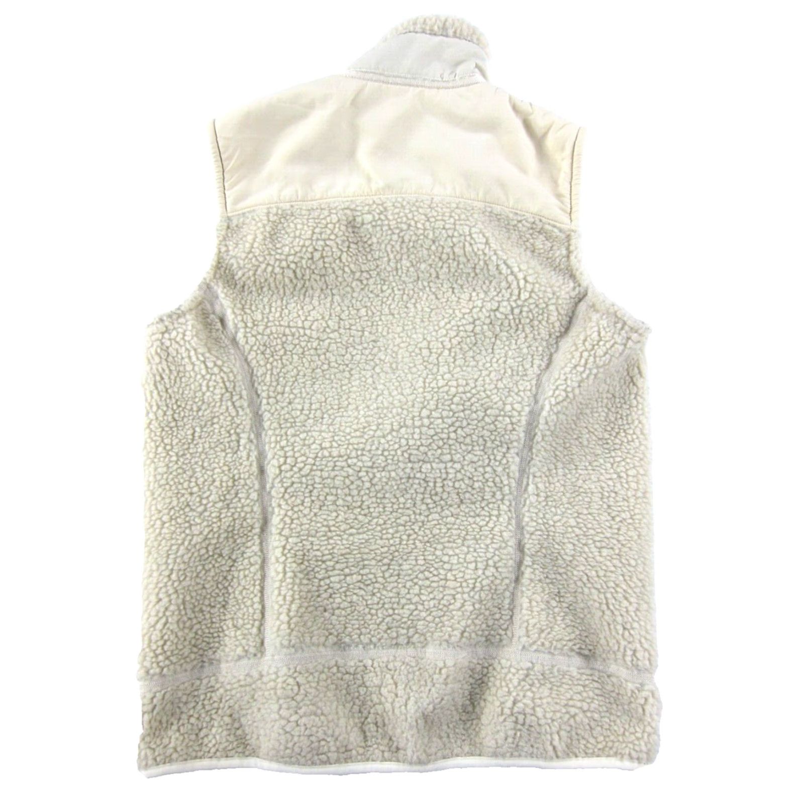 Patagonia VINTAGE Patagonia Vest Women Medium Ivory Fleece Zip Sherpa Warm Cozy 80s 90s Bohemian Hippie Retro Pockets All Seasons Zip Mens Womens Girls Size M / US 6-8 / IT 42-44 - 2 Thumbnail