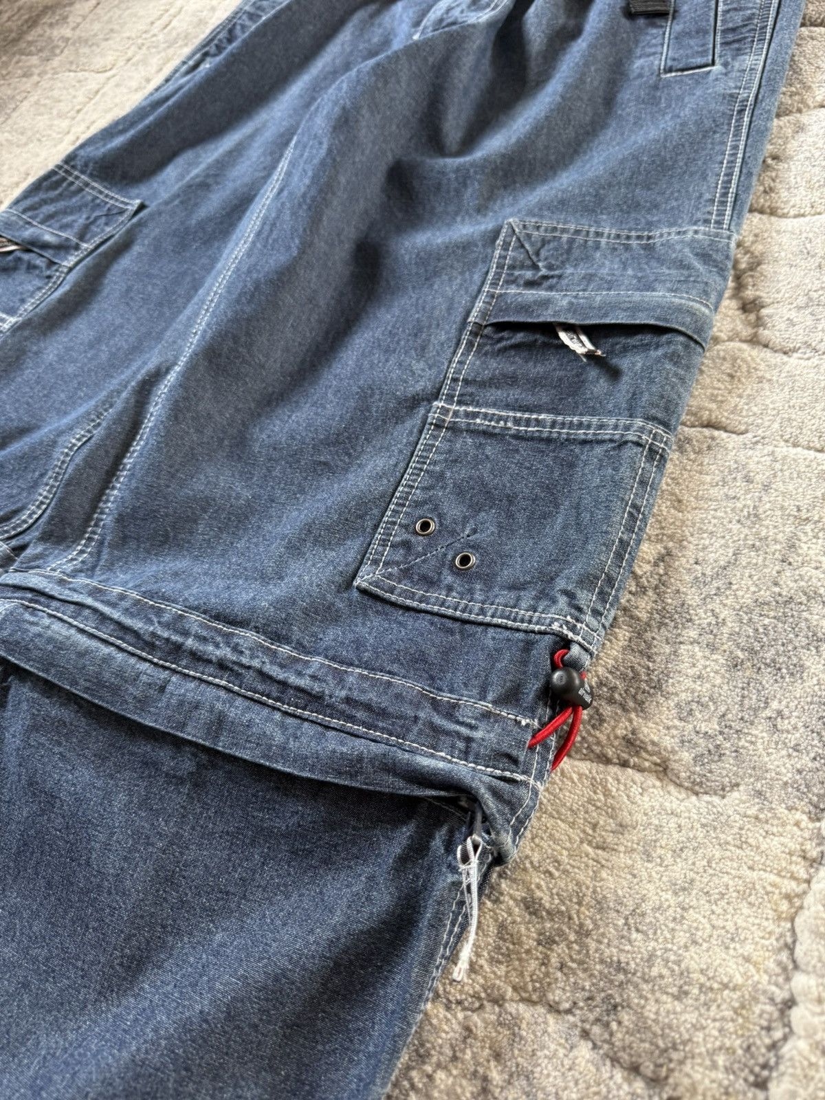 Airwalk 2000s Airwalk Detachable Baggy Heavy Weight Cargo Jeans Size US 32 / EU 48 - 14 Thumbnail