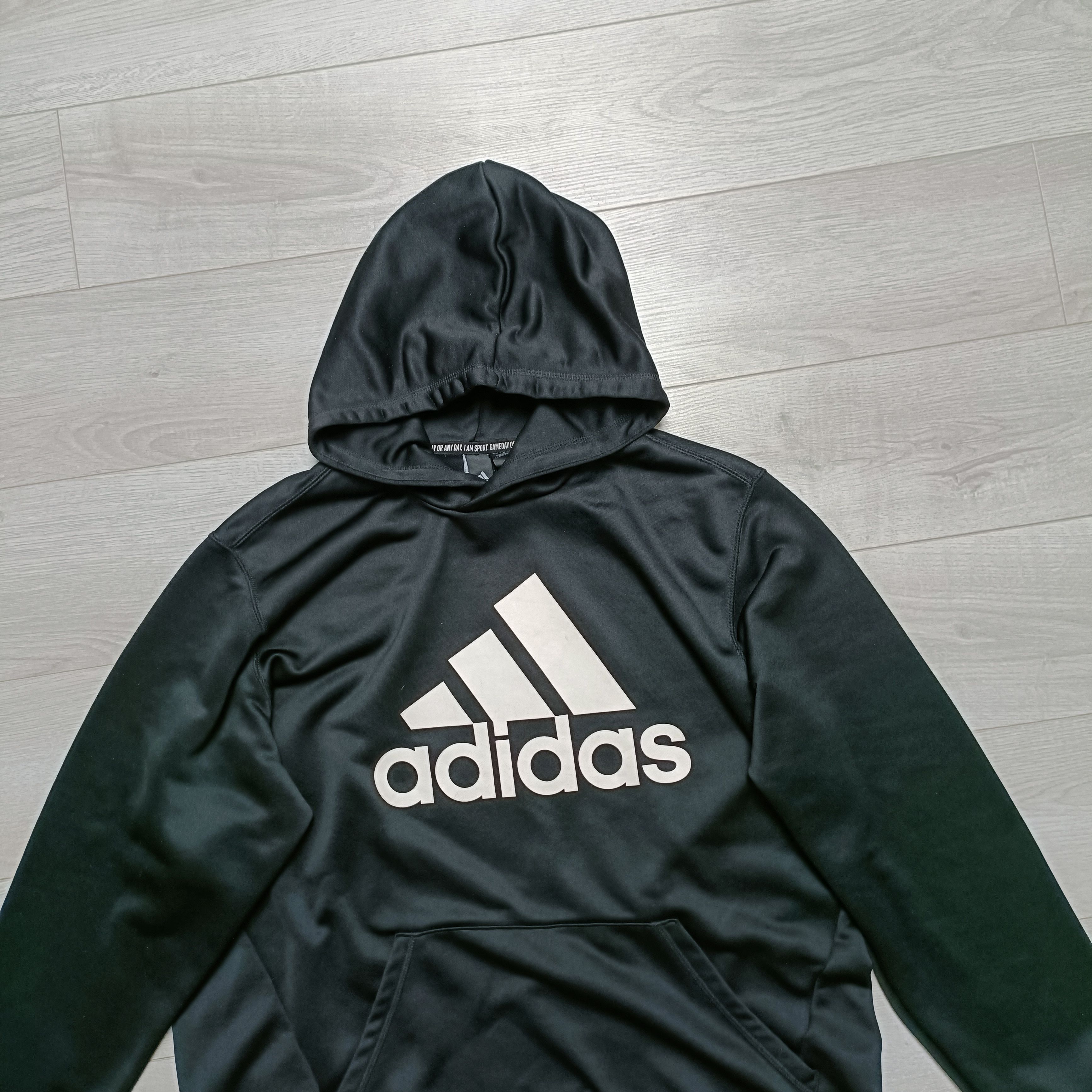 Adidas Men's Black Hoodie Firebird ! Size US L / EU 52-54 / 3 - 2 Thumbnail