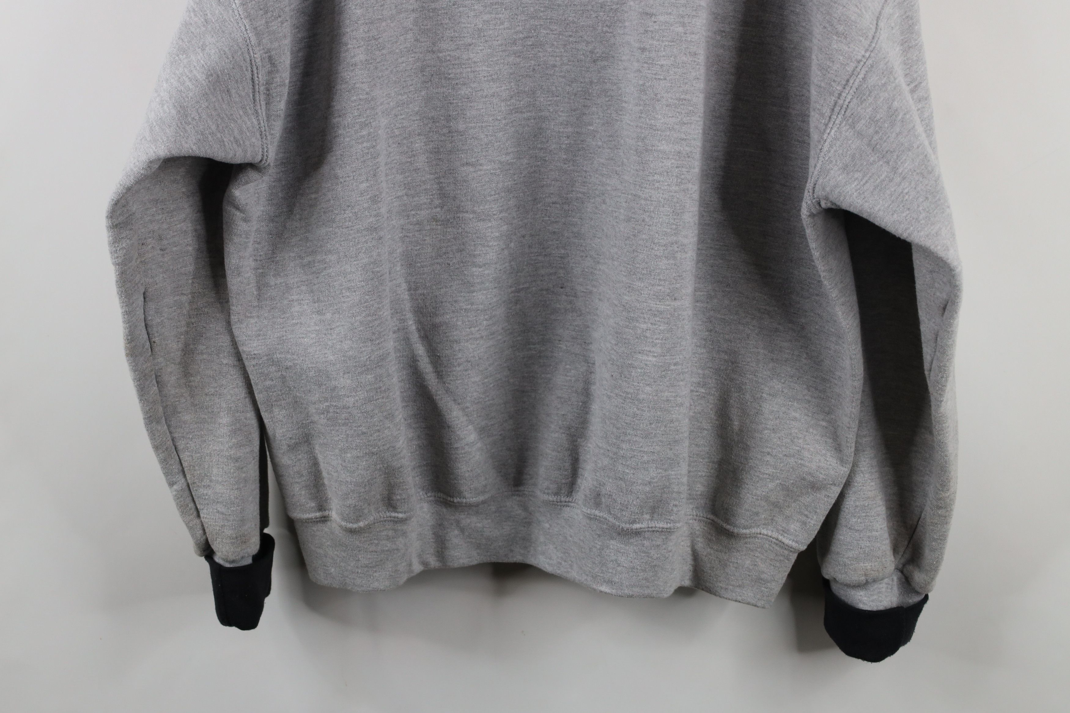 Vintage Vintage 90s Streetwear Flower Turtleneck Sweatshirt Gray Size 3XL / US 20-22 - 15 Thumbnail