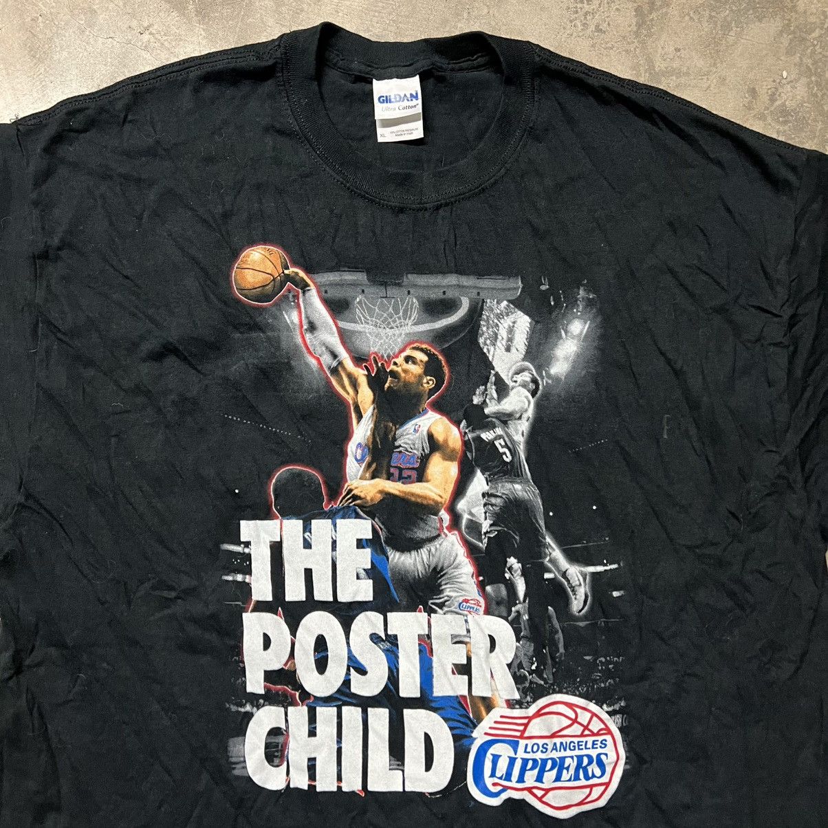 NBA × Vintage Vintage 2011 NBA Clippers Blake Griffin Graphic T-Shirt Size US XL / EU 56 / 4 - 2 Thumbnail