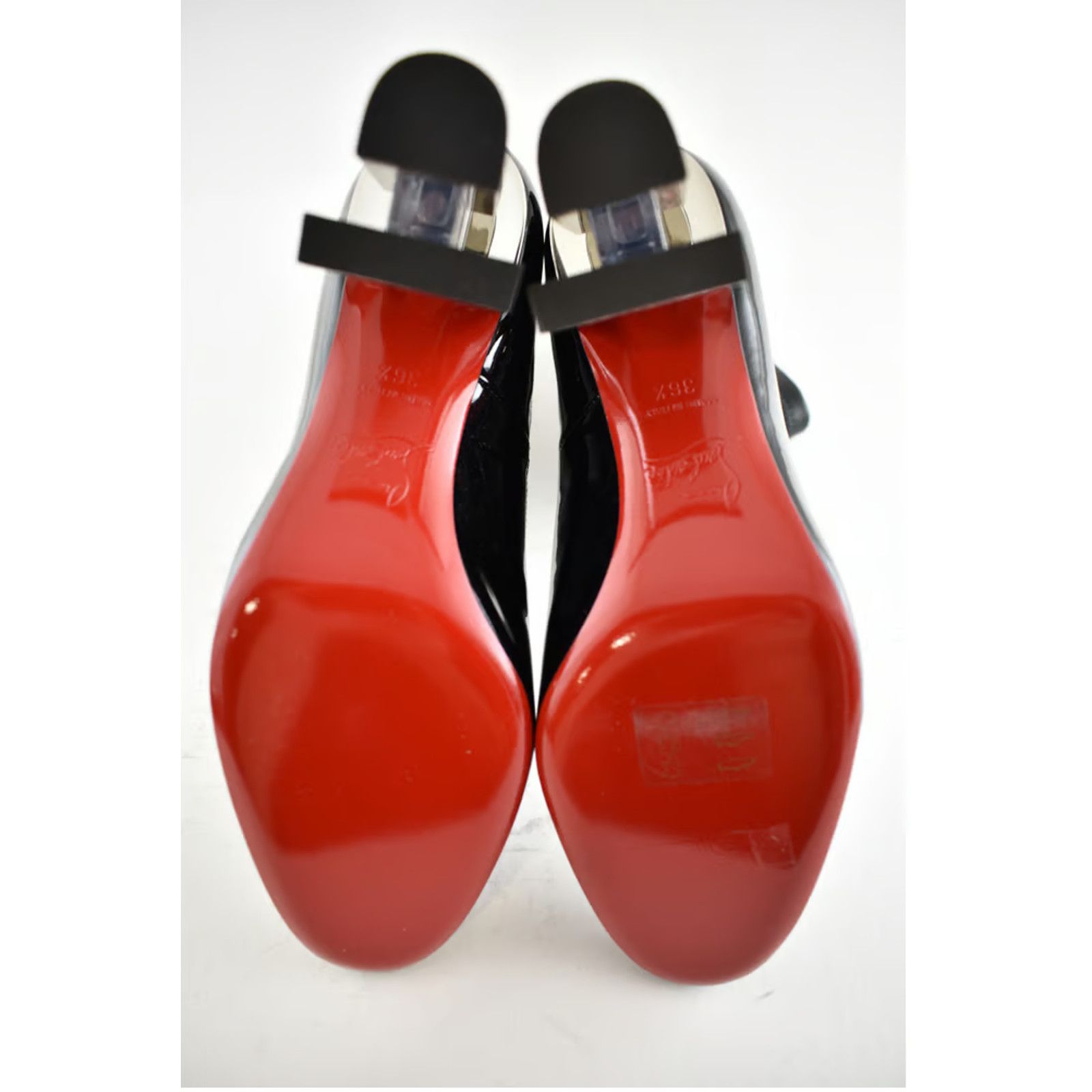 Christian Louboutin Bootnik 85 Black Patent Leather Stretch Ankle Heel Boot 36.5 Size US 6.5 / IT 36.5 - 12 Thumbnail
