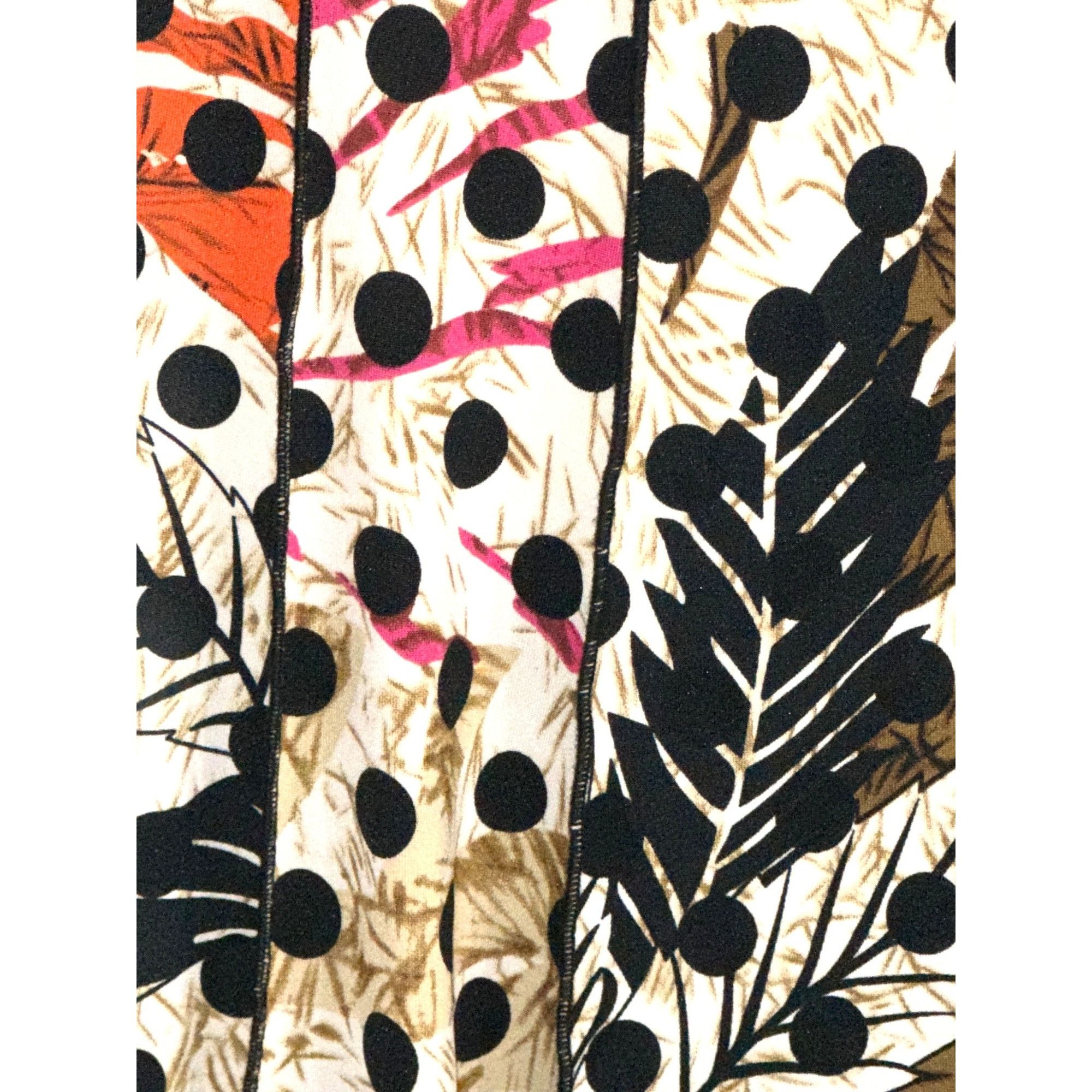 Other Voir Voir Size 14 Multicolor Polka Dot Patchwork Leaf Print Size XL / US 12-14 / IT 48-50 - 9 Thumbnail