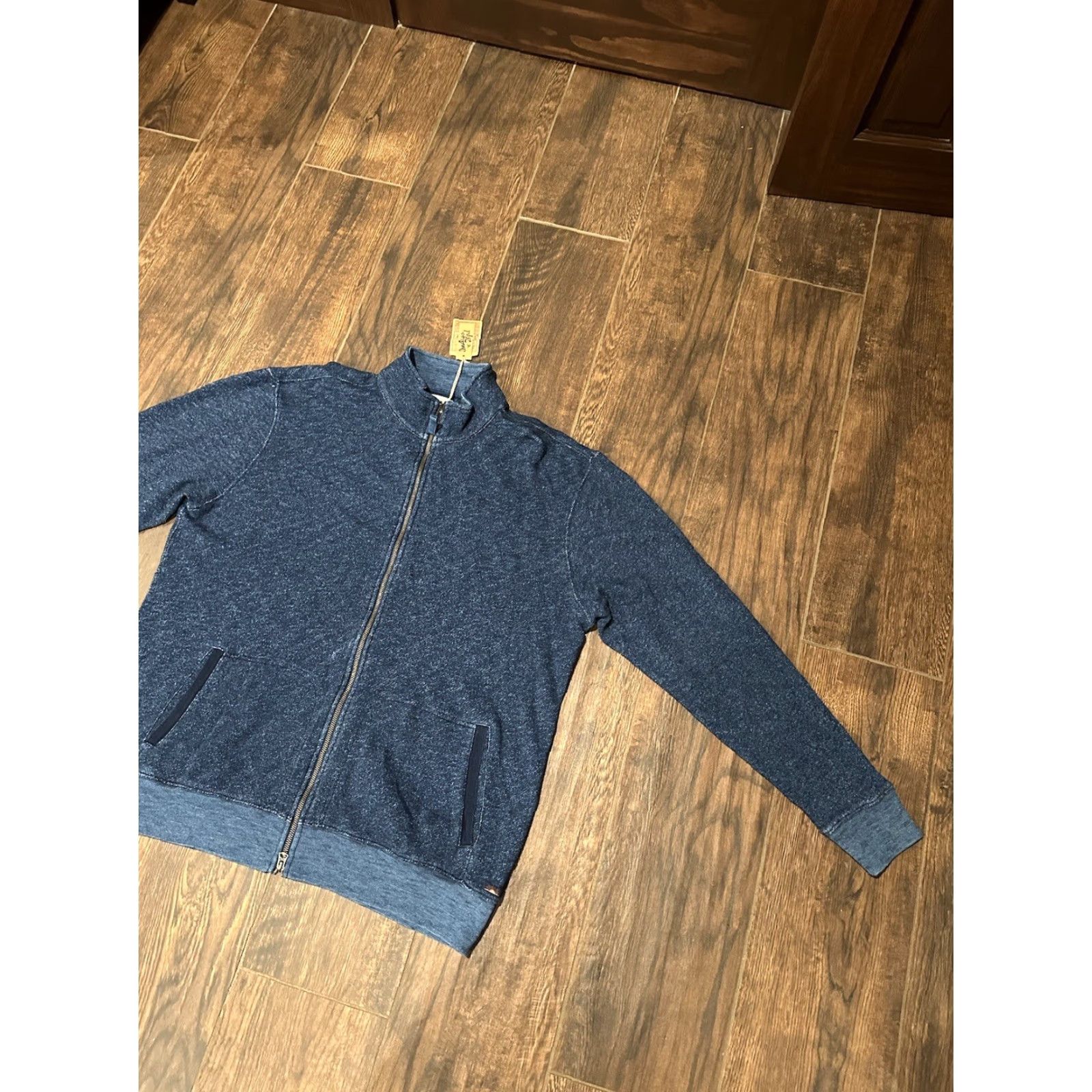 Faherty NWT Faherty Marled Indigo Jacket Blue 2XL Full Zip Mens Size 2XL Synthetic? Wait no. Size US XXL / EU 58 / 5 - 2 Thumbnail