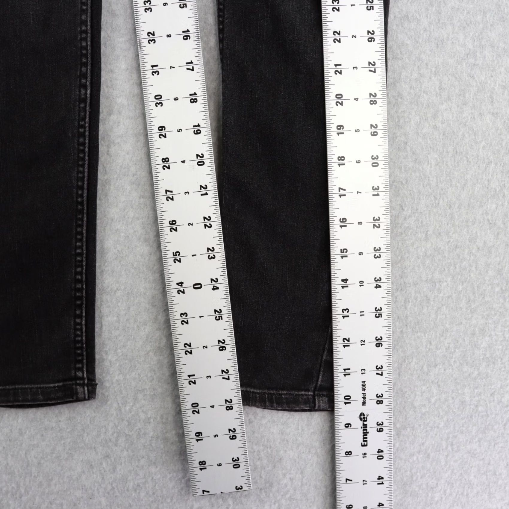 Vintage We The Free Jeans Womens Size 25 Black Skinny High Rise Lace Up Curvy Lovers Knot Size 42" / US 20 - 6 Thumbnail