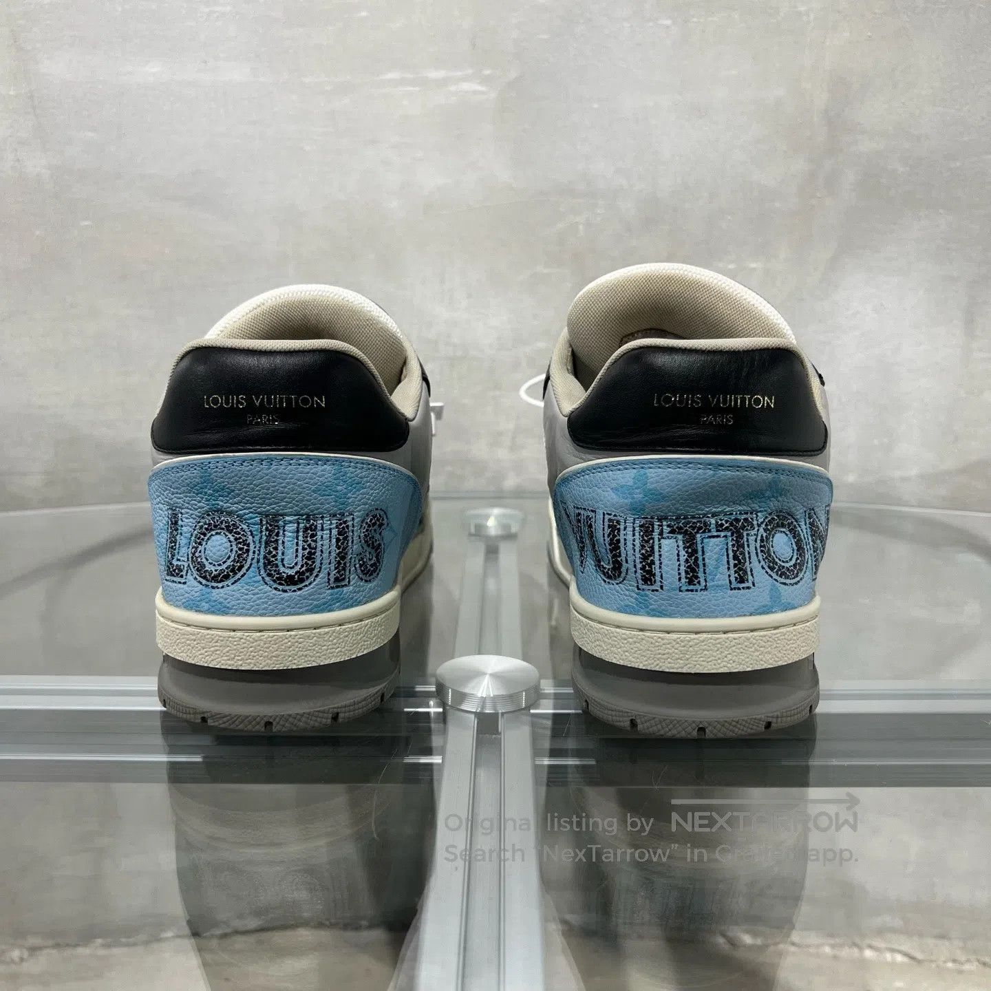 Louis Vuitton Louis Vuitton Trainer Black and Blue Velcro shoes Size US 9 / EU 42 - 6 Thumbnail