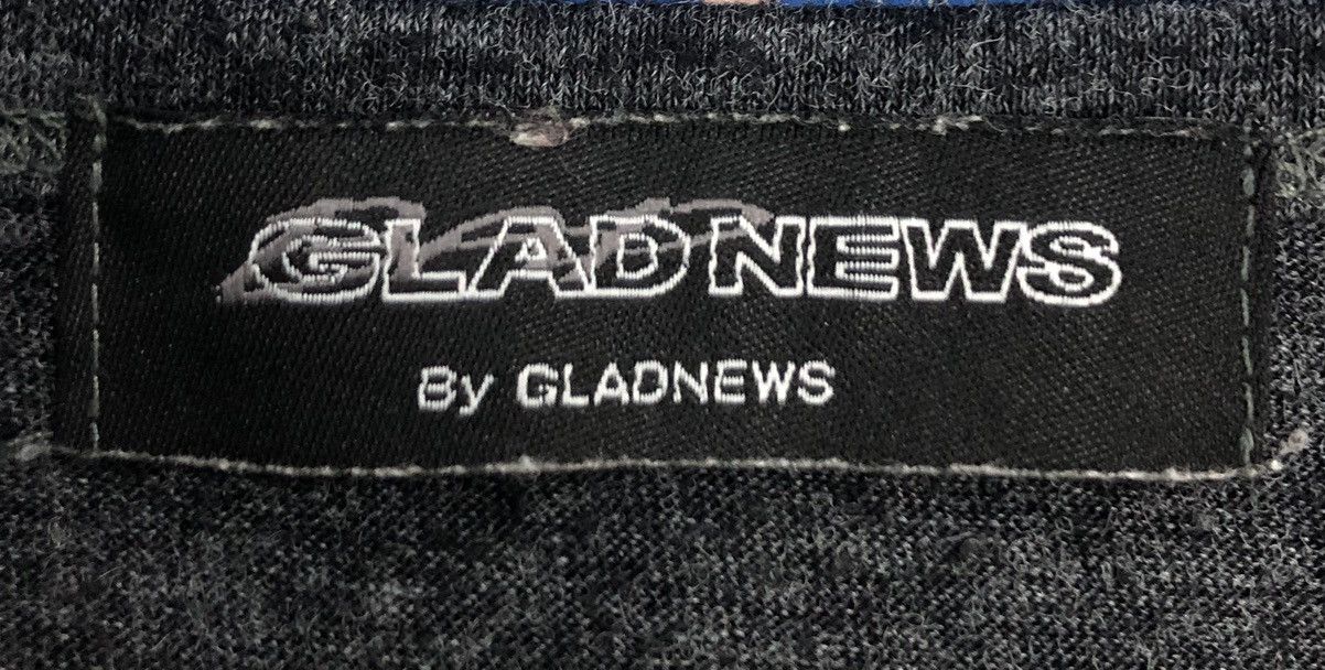 Vintage GLADNEWS Punk Rock Graphic Long Sleeve Asymmetrical Hem Shir Size US M / EU 48-50 / 2 - 7 Thumbnail