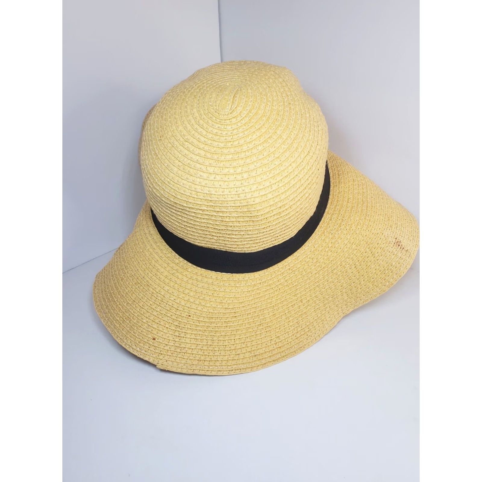 Vintage CC Collection Women's Bride Tribe Beach Embroidered Large Floppy Brim Sun Hat Size ONE SIZE - 6 Thumbnail