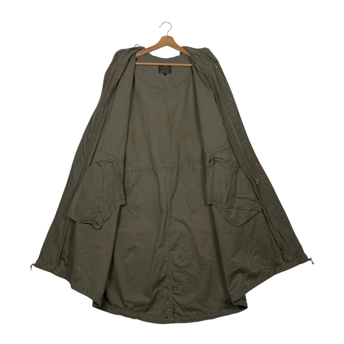 Japanese Brand DOG HOUSE Olive Green Parka Jacket #2368-C106 Size US L / EU 52-54 / 3 - 13 Thumbnail