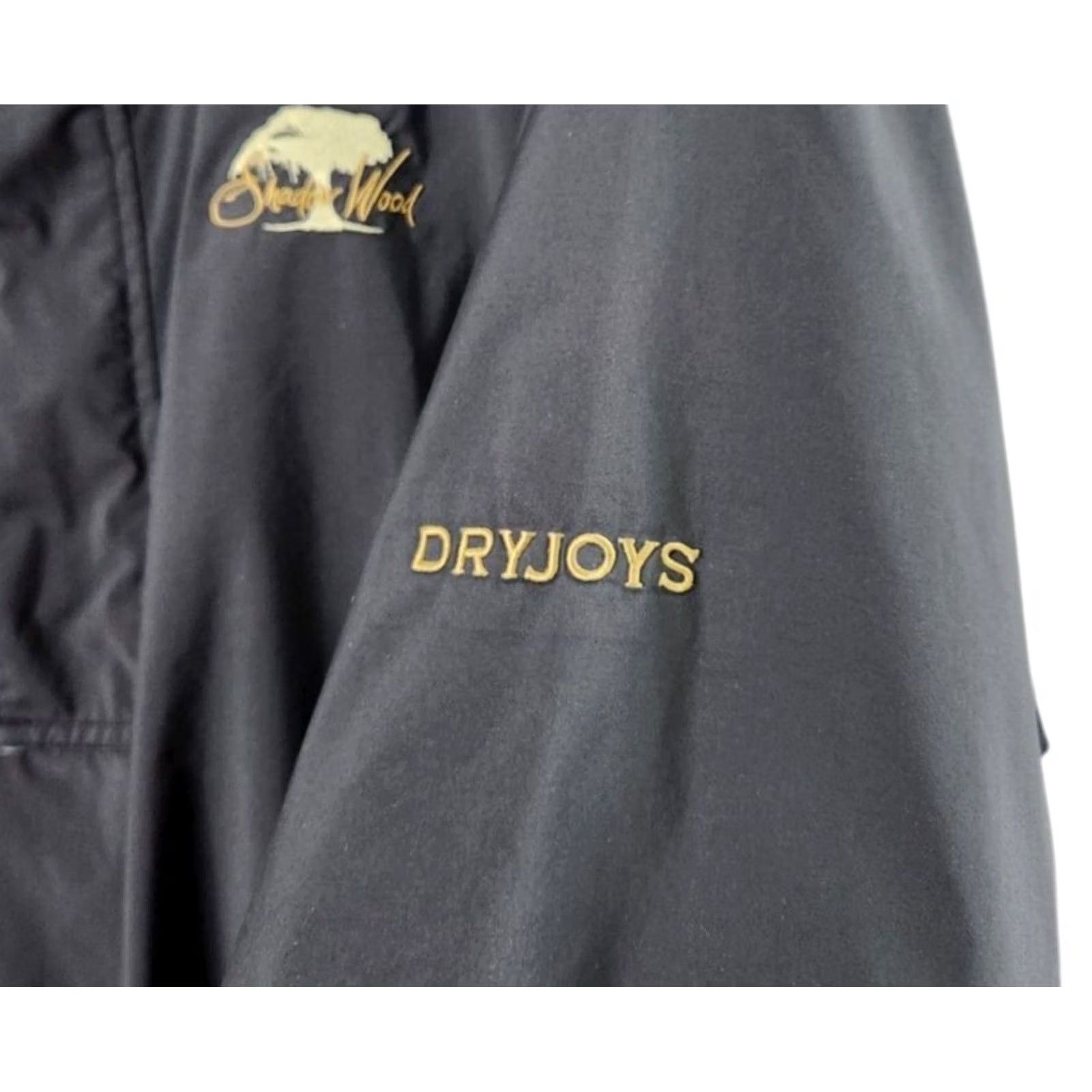 Footjoy FootJoy Windbreaker Jacket Mens XL Black Solid Polyester Pockets Lined Snapped Casual Golf Size US XL / EU 56 / 4 - 4 Thumbnail