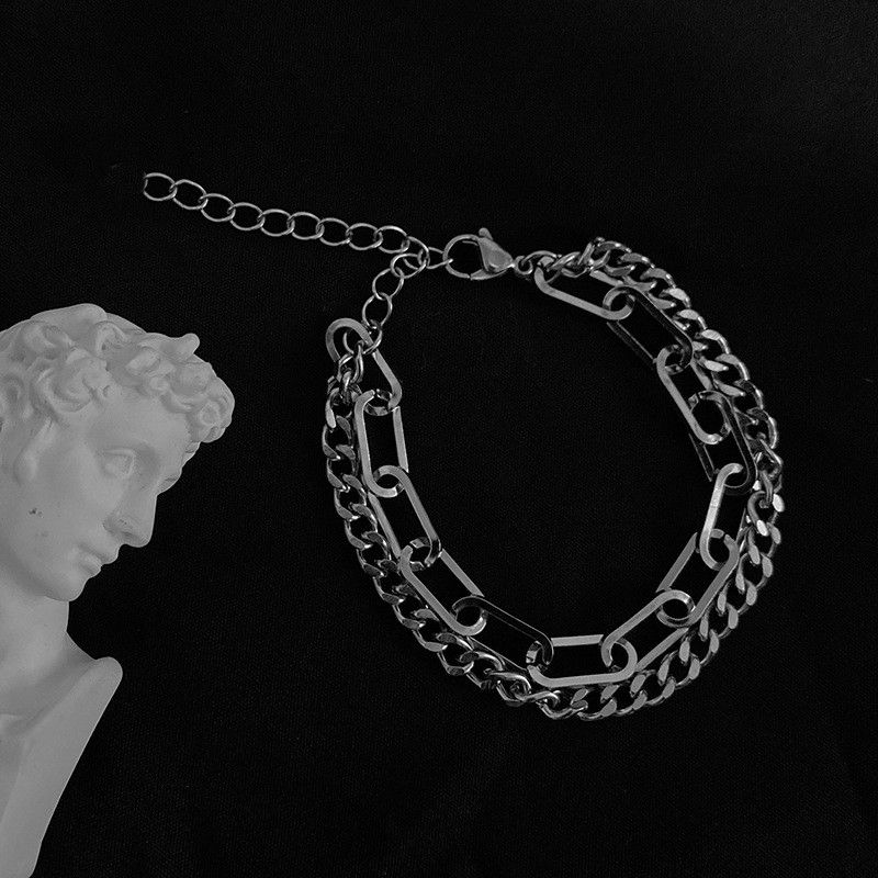 Jewelry Hip-hop Bracelet Y2K Punk Chain Gotch Bracelets Chains Size ONE SIZE - 2 Thumbnail